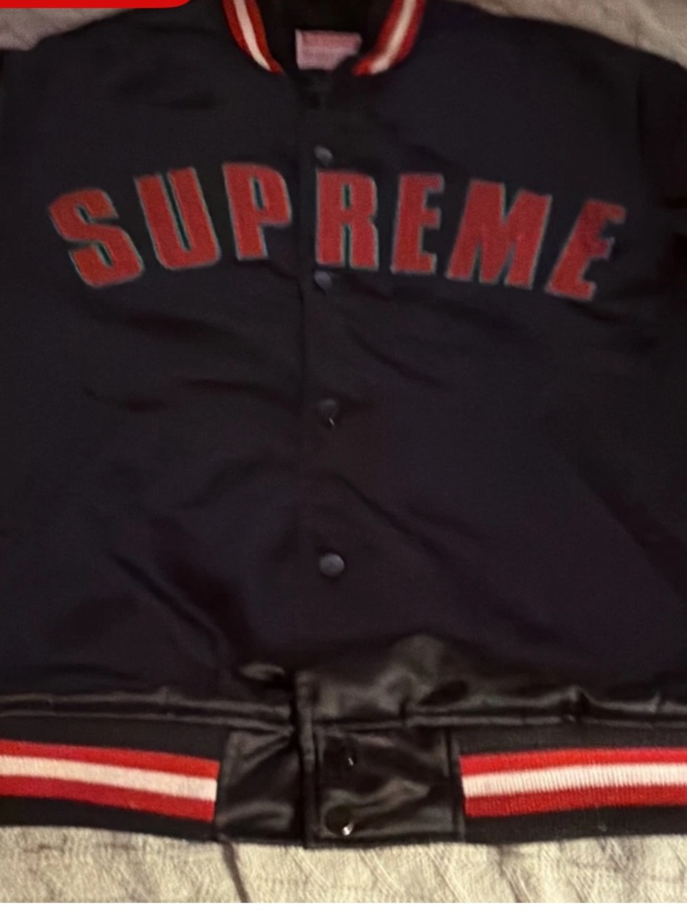 Authentic Men’s or? Supreme Size Large Satin Jacket, Great Condition!
